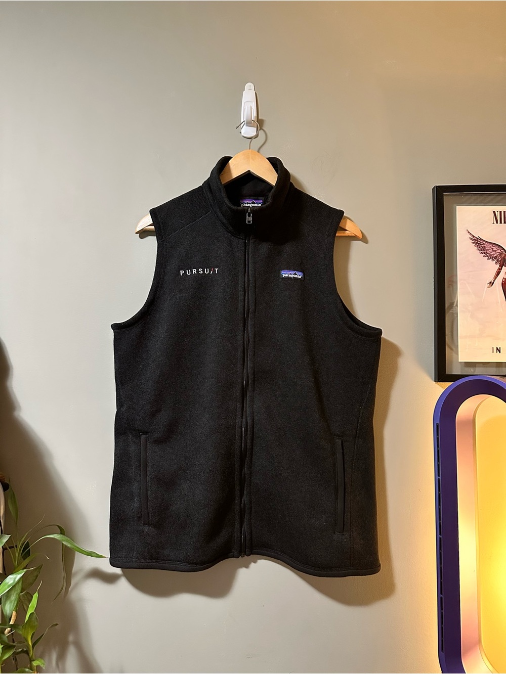 Patagonia Black Men's Fleece Vest - Full Zip